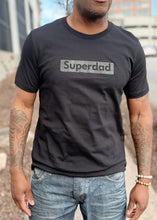 Load image into Gallery viewer, Superdad Black on Black Tee