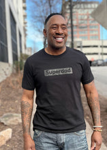 Load image into Gallery viewer, Superdad Black on Black Tee