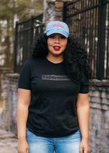 Load image into Gallery viewer, Black on Black Supermom Tee